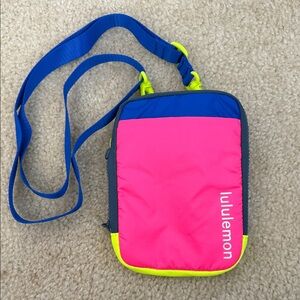 lululemon athletica Pink and Blue Crossbody Bag